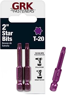 GRK INSERT BIT T-20X2" 2PK PURPL