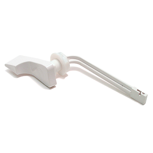 MASTER PLUMBER SHORT TANK LEVER PLASTIC WHITE 4"