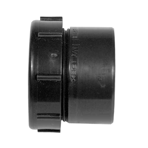 IPEX SPIGOT TRAP ADAPTER ABS-DWV BLACK 1 1/2x1 1/4"