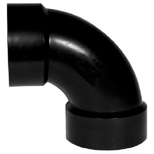 IPEX HUB ELBOW ABS-DWV BLACK 1 1/2" 90DG
