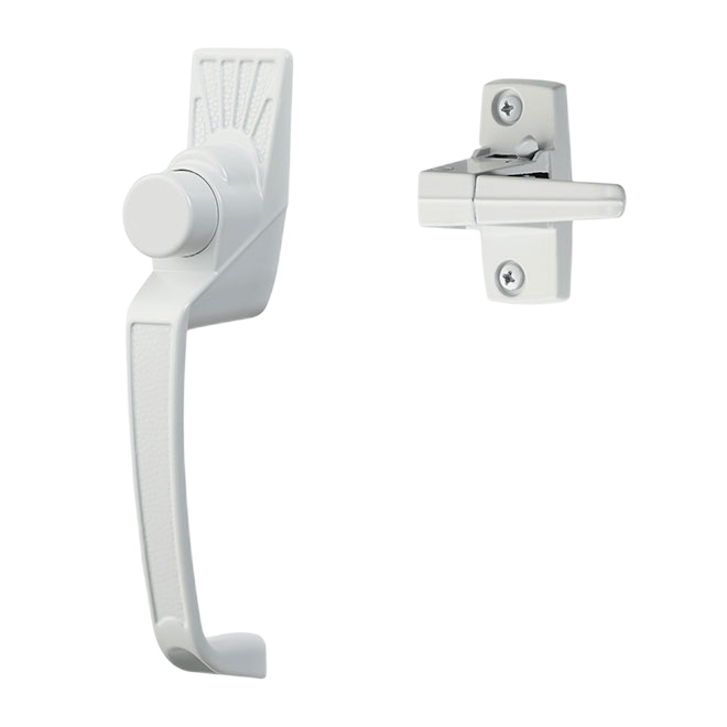 IDEAL SECURITY CONTEMPORARY SCREEN DOOR LATCH WHITE
