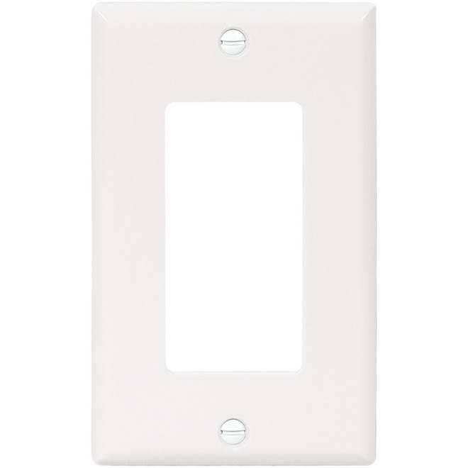 EATON DECO WALLPLATE 1GANG WHITE 10/PK