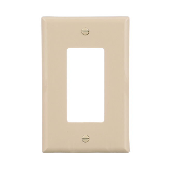 EATON 1GANG/DECO WALL PLATE IVORY