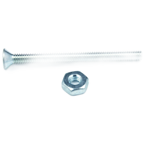 RELIABLE WITH NUT FH MACHINE SCREW STEEL #8-32x3"xBX6