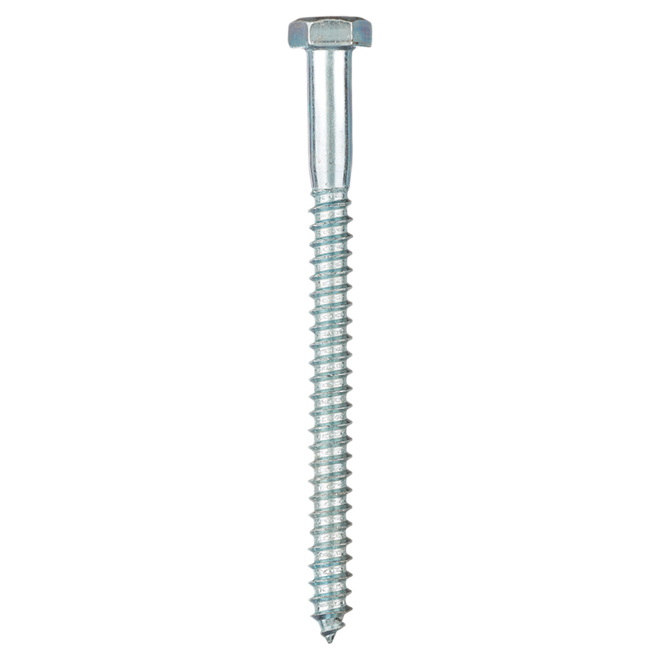 RELIABLE HEX.HEAD LAG SCREW STEEL ZINC 5/16x4"x50BX