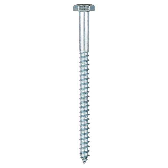 RELIABLE HEX.HEAD LAG SCREW STEEL ZINC 1/4x3.5"x50BX