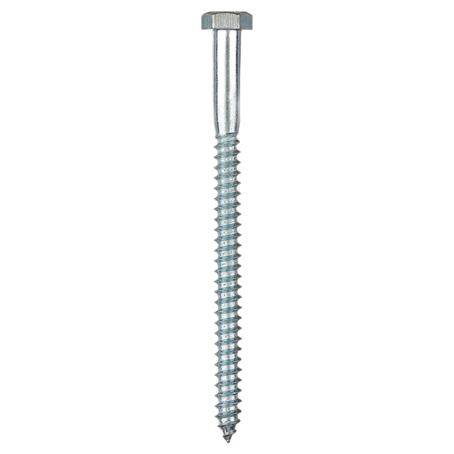 RELIABLE HEX.HEAD LAG SCREW STEEL ZINC 5/16x4.5"x50BX