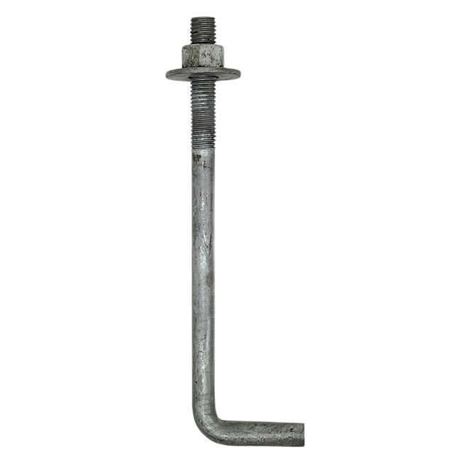 SIMPSON STRONG-TIE L-BOLT ANCHOR BOLT GALVANIZED 1/2x8"