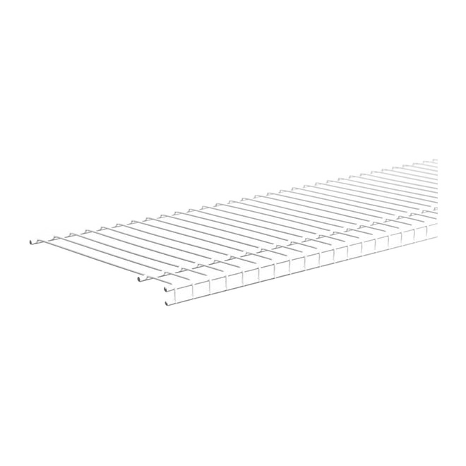 SUPERSLIDE WIRE SHELF STEEL WHITE 12"x12'