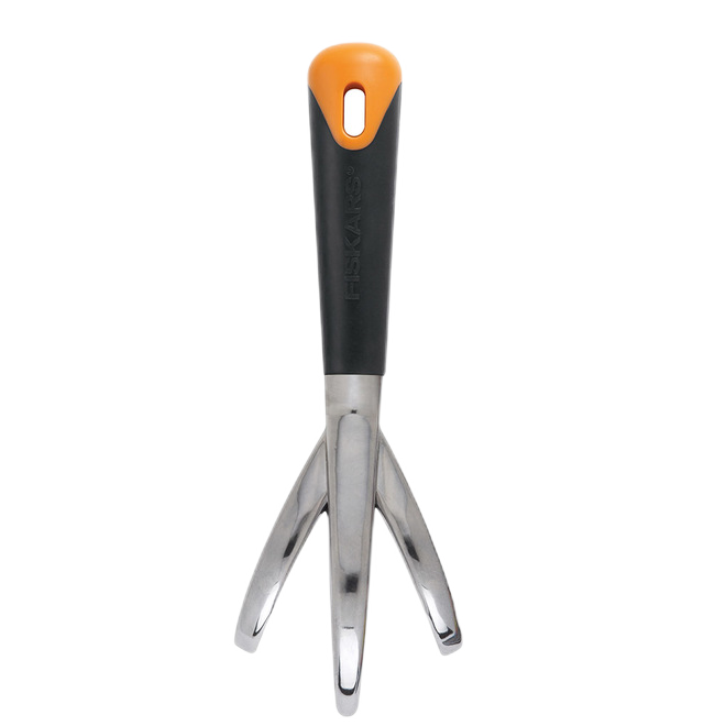 FISKARS BIG GRIP CULTIVATOR ALUMINIUM BLACK/ORANG