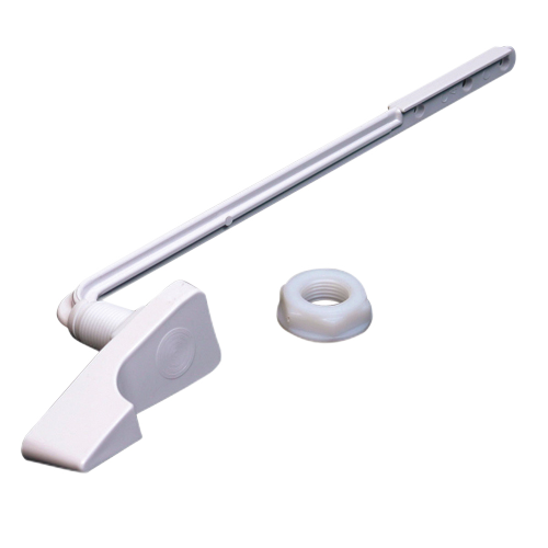 MASTER PLUMBER LONG TANK LEVER PLASTIC WHITE 8"