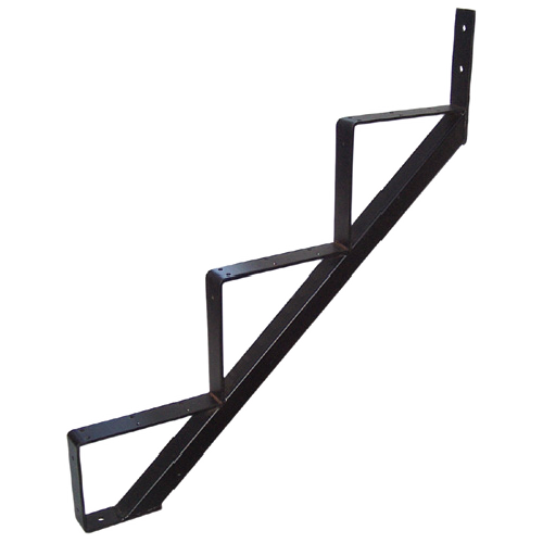 STEEL STAIR STRINGER 3 STEP BLK