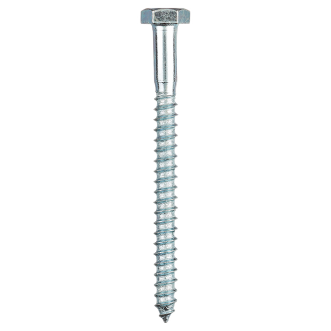RELIABLE HEX.HEAD LAG SCREW STEEL ZINC 1/4x3"x50BX