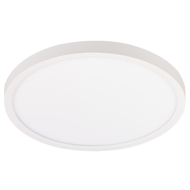 BAZZ LED FLUSHMOUNT METAL/PLAST WHITE 1"x14"