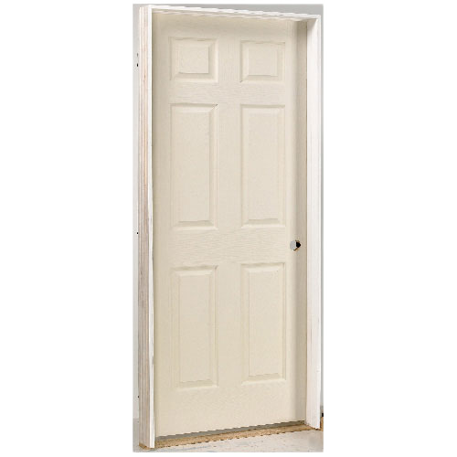 METRIE 6 PANELS LH PRE-HUNG DOOR WOOD FIBER PRIMER 30x80"