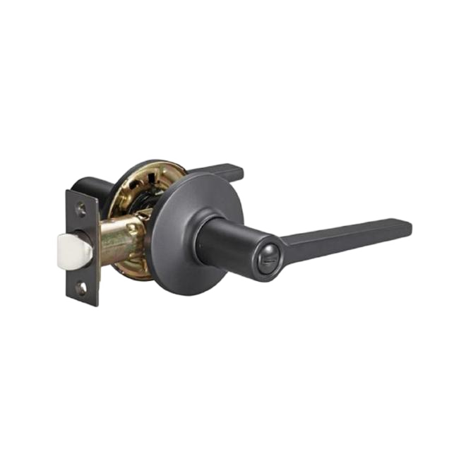 RELIABILT LYRE PRIVACY LEVER ZINC MATTE BLACK