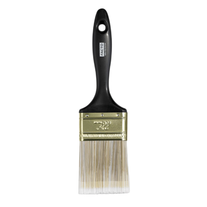 FACTO POLY/NYLON FLAT PAINT BRUSH PLAS/POL/NYL BLACK 63MMx2 1/2"