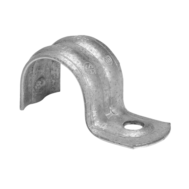 IBERVILLE 1 HOLE EMT STRAP GALV.STEEL GREY 3/4"XPK/10