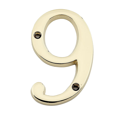 TAYMOR 9 NUMBER BRASS 4"