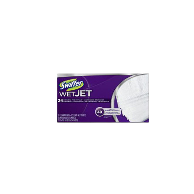 SWIFFER WET JET CLEANING PAD REFILL PURPLE 24/PK