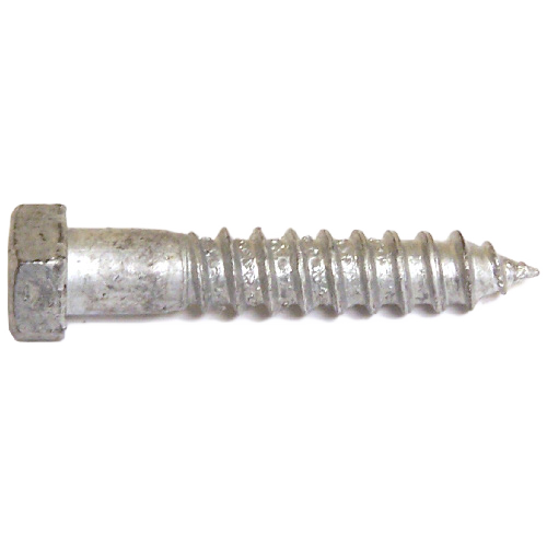 RELIABLE HEX.HEAD LAG SCREW GALV.STEEL GALVANIZED 1/4x4 1/2"xBX/50