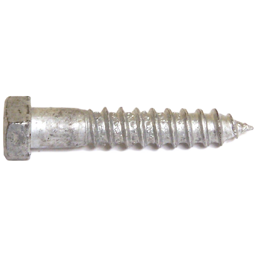 RELIABLE HEX.HEAD LAG SCREW GALV.STEEL GALVANIZED 3/8x5"xBX/25