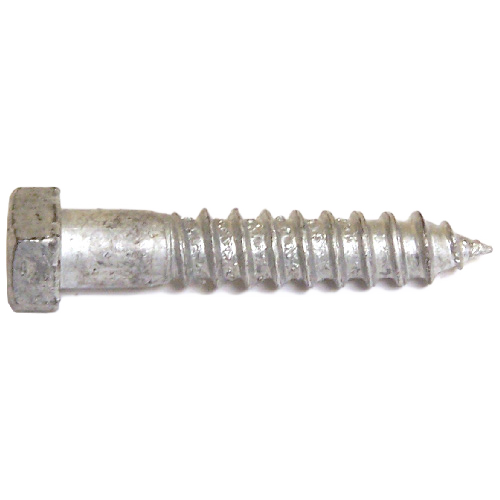 RELIABLE HEX.HEAD LAG SCREW GALV.STEEL GALVANIZED 1/2x2 1/2"xBX/25