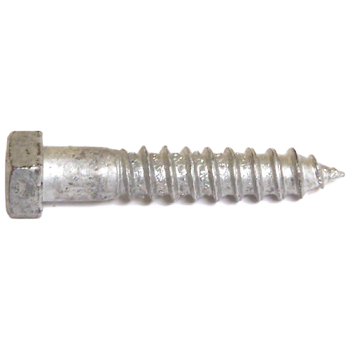 RELIABLE HEX.HEAD LAG SCREW GALV.STEEL GALVANIZED 1/2x3"xBX/25