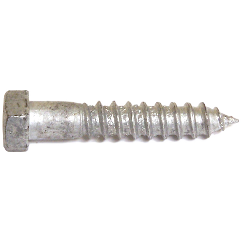 RELIABLE HEX.HEAD LAG SCREW GALV.STEEL GALVANIZED 1/2x4"xBX/25