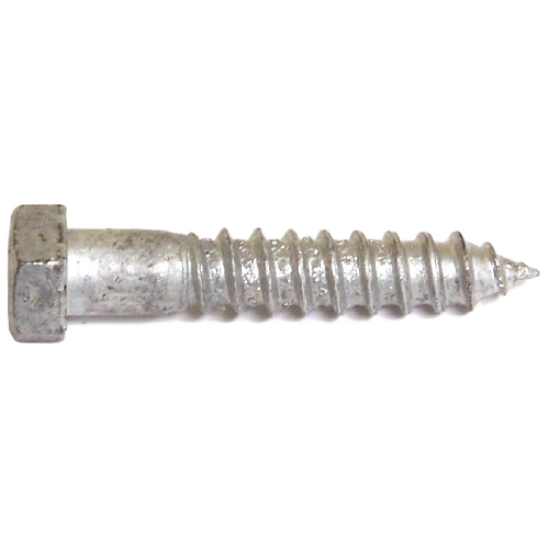 RELIABLE HEX.HEAD LAG SCREW GALV.STEEL GALVANIZED 1/2x8"xBX/25