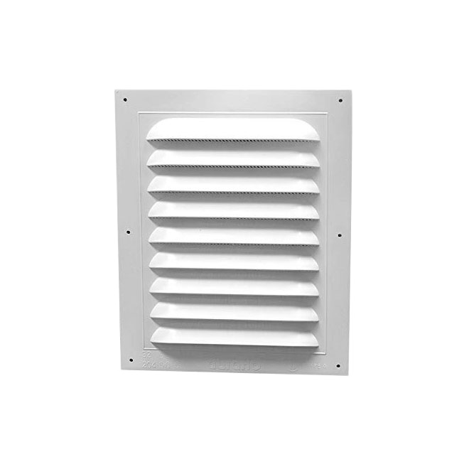 DURAFLO GABLE VENT PLASTIC WHITE 8x16"