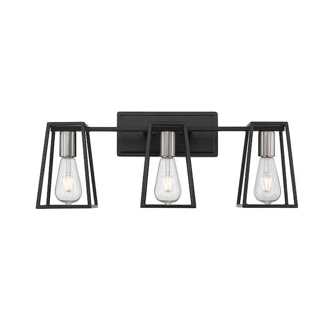 OVE DECORS AGNES WALL SCONCE MATTE BLACK 3LGT