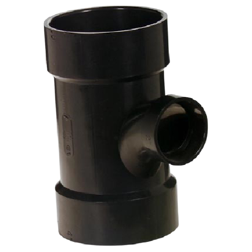 IPEX HUB SANITARY TEE ABS-DWV BLACK 4x2"