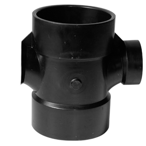IPEX HUB DOUBLE SANITARY TEE ABS-DWV BLACK 3x1 1/2"