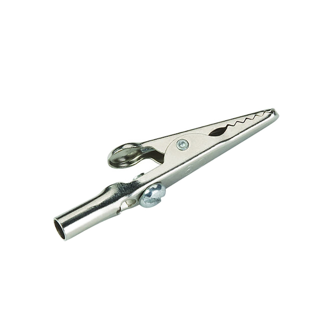 MARR NON ISULATED ALLIGATOR CLIP METAL SILVER 2"x22-14AWGx6PK