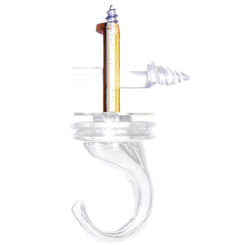 COBRA SWIVEL CEILING HOOK STEEL WHITE PK 1