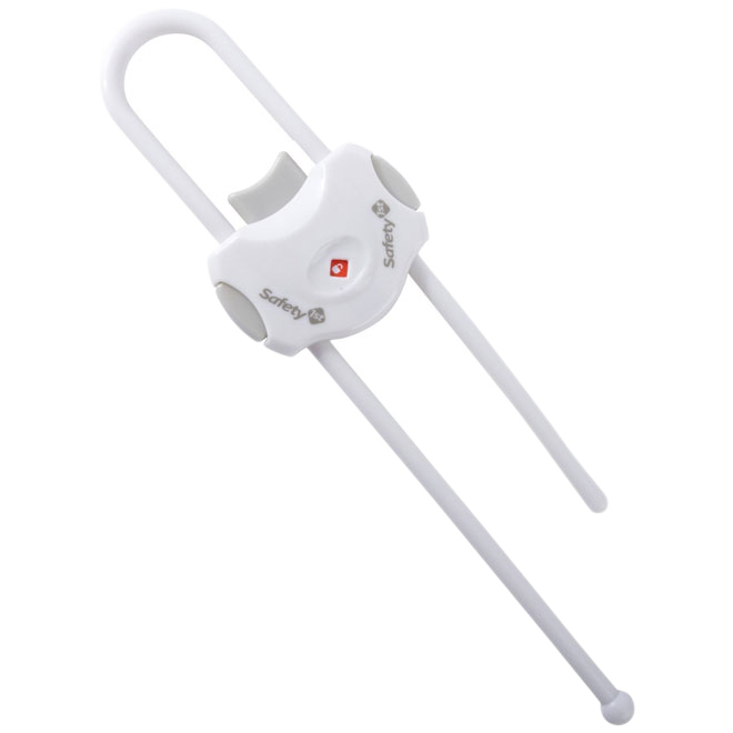 SAFETY 1ST SLIDING LATCH PLASTIC WHITE
