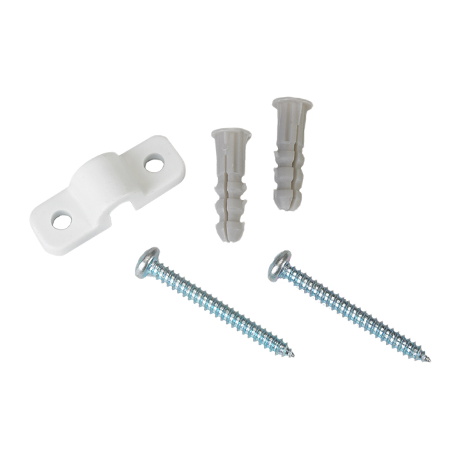 CLOSETMAID WALL CLIPS METAL WHITE PK12