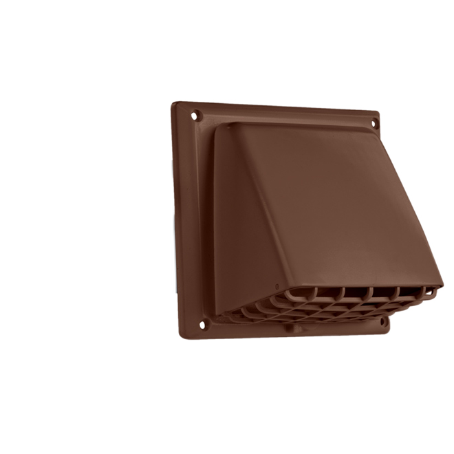 IMPERIAL PREFERED VENT HOOD PLASTIC BROWN 4"