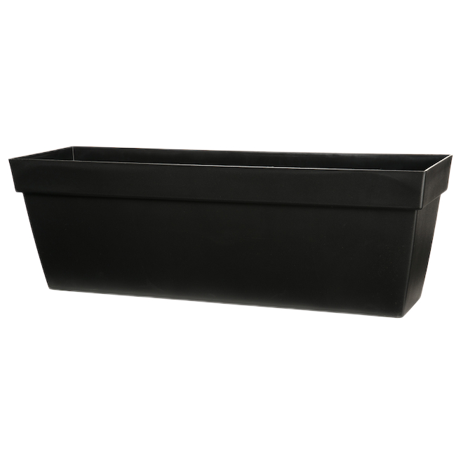 BALCONY PLANTER 30" PLSTC BLK