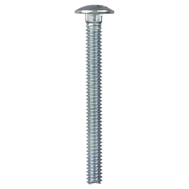 RELIABLE WITHOUT NUT CARRIAGE BOLT STEEL ZINC 1/4-20x2 1/2"x50BX