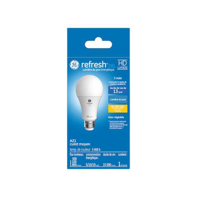 GE A21 LED BULB PLASTIC DAY LIGHT 19W-1/PK