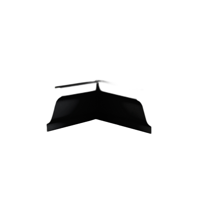 KAYCAN INTERIOR BOX MITRE ALUMINUM BLACK 5"