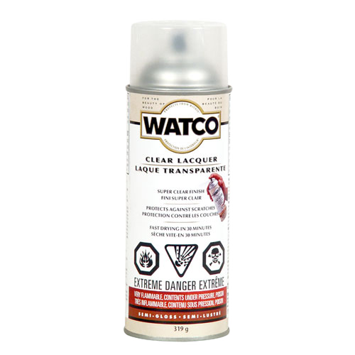 FLECTO WATCO WOOD LACQUER CLEAR S-GLO AEROSOL