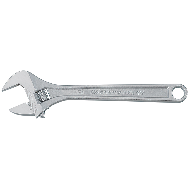 CRAFTSMAN MM/SAE ADJUSTABLE WRENCH STEEL CHROME 12"