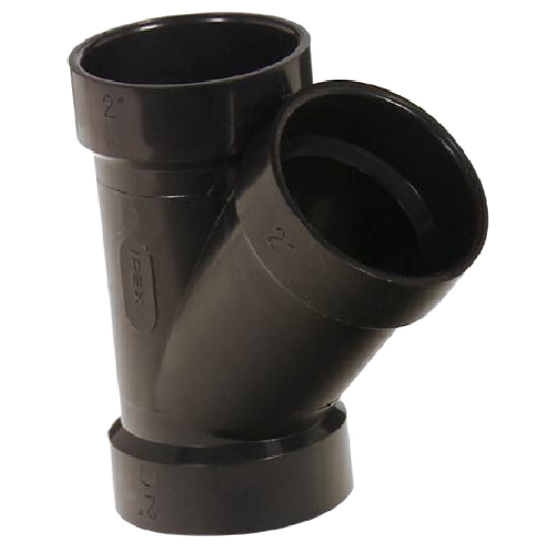 IPEX HUB WYE ABS-DWV BLACK 2" 45DG