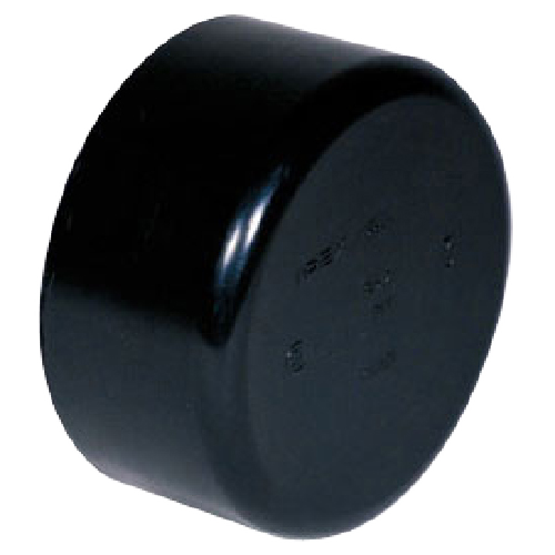 IPEX HUB PERMANENT CAP ABS-DWV BLACK 2"