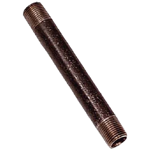 AQUA-DYNAMIC THREADED NIPPLE BLACK STEEL STEEL BLACK 1/2x3"