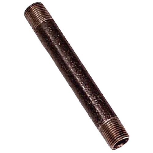 AQUA-DYNAMIC THREADED NIPPLE BLACK STEEL STEEL BLACK 1/2x4"