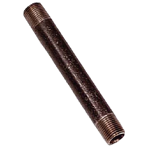 AQUA-DYNAMIC THREADED NIPPLE BLACK STEEL STEEL BLACK 3/4x6"